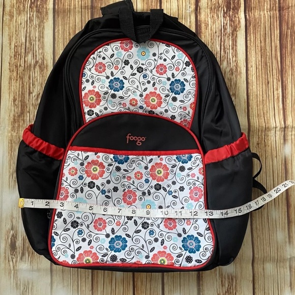 Thermos Foogo Floral Backpack Diaper Bag Poppy Patch Black - Picture 8 of 12